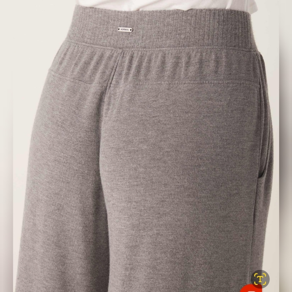 NEW THE NORMAL BRAND Malakos Wide Leg Lounge Cozy Soft Knit Pant Small - Picture 7 of 16